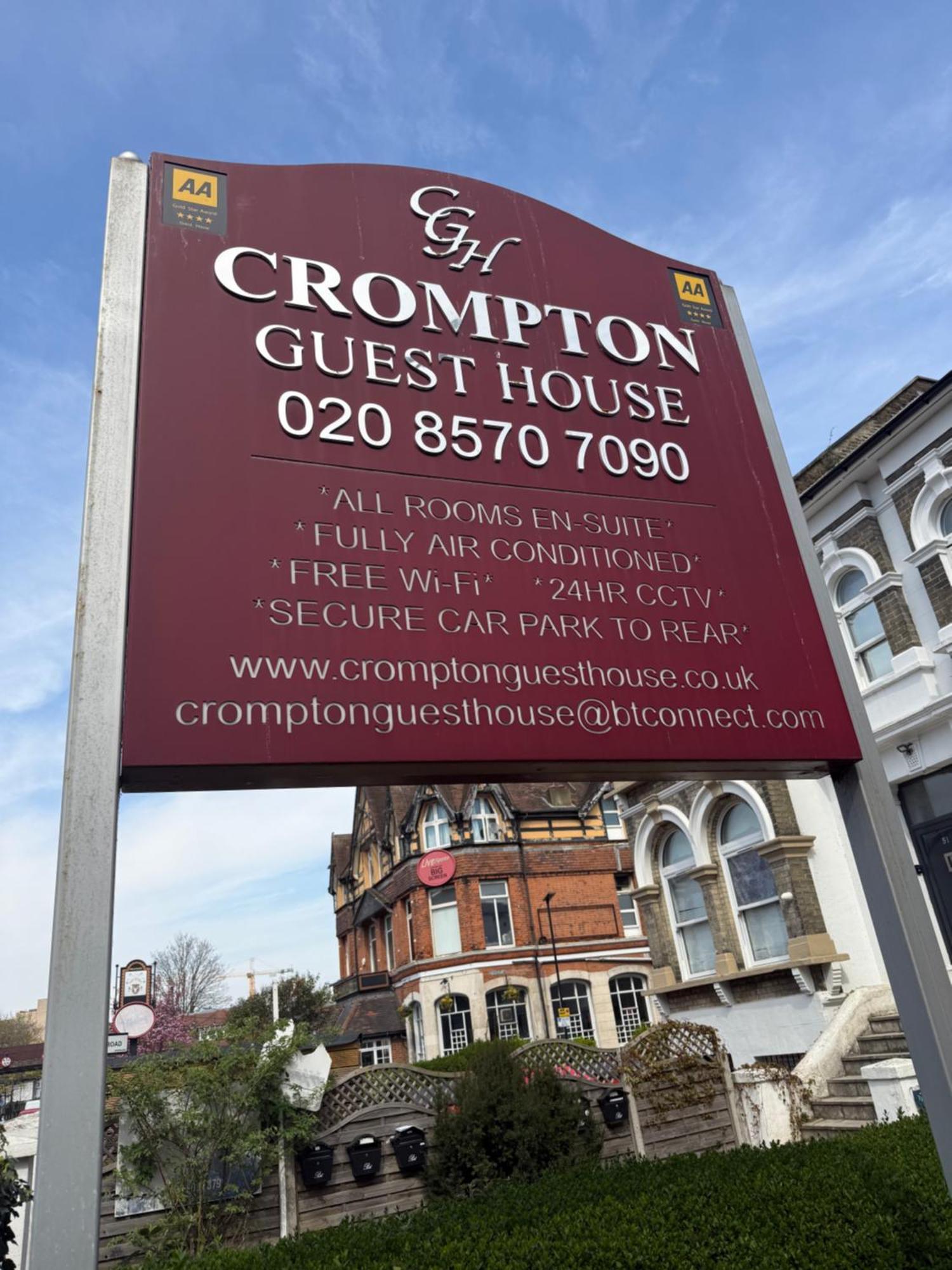 Crompton pensión Hounslow Exterior foto